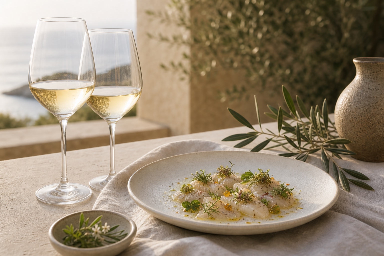 Generated private dining wine pairing detail in Crete